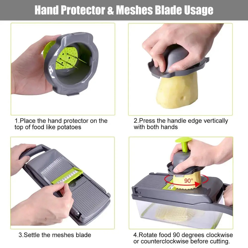 (Kopie) Vegetable Chopper Multifunctional Grater Cutter Kitchen Accessories Manual Fruit Slicer Potatos Shredders Cheese Onions Slicers
